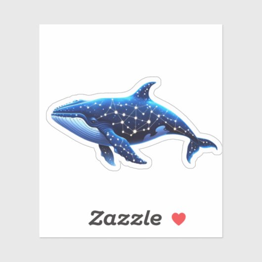 Celestial Whale Sticker: Unieke Sterrenconstellati Sticker (Vel)