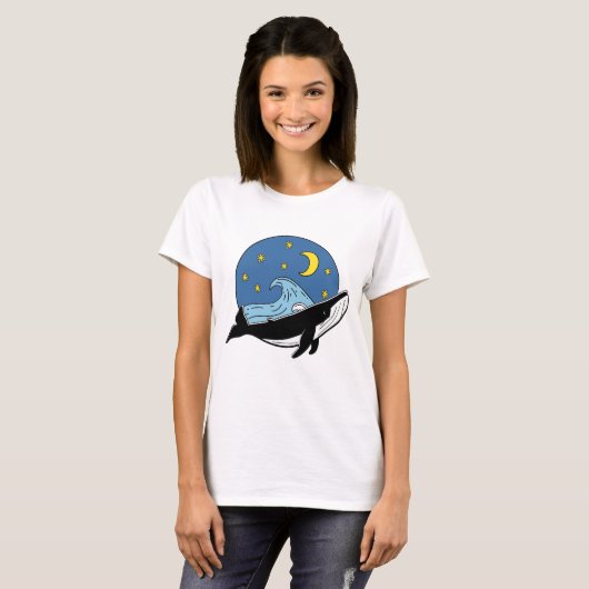 Celestial Whale T-Shirt (Voorkant volledig)
