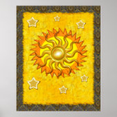 Celestial Whimsey Sun Poster (Voorkant)