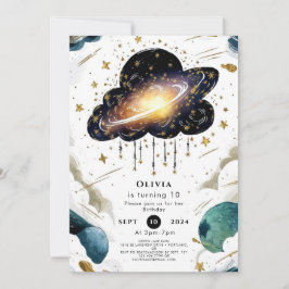 Celestial Whimsy Space Verjaardag Kaart