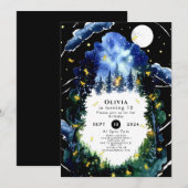 Celestial Whimsy Woodland Verjaardag Kaart (Voorkant / Achterkant)