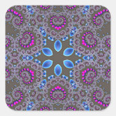 Celestial Whirl Vierkante Sticker (Voorkant)