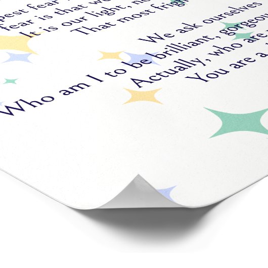 Celestial Williamson, ons diepste angstgedicht Poster