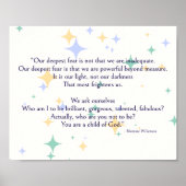 Celestial Williamson, ons diepste angstgedicht Poster
