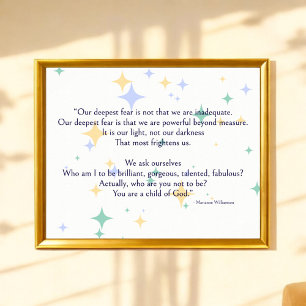 Celestial Williamson, ons diepste angstgedicht Poster