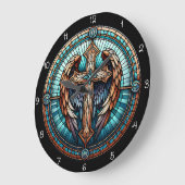 Celestial Winged Cross Grote Klok (Hoek)