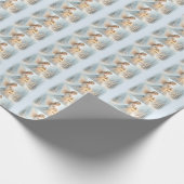 Celestial Winter Angel Lantern of Comfort Cadeaupapier (Hoek)