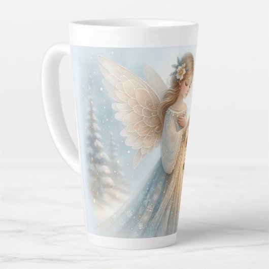 Celestial Winter Angel Lantern of Comfort Latte Mok (Linkerhoek)