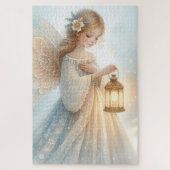 Celestial Winter Angel Lantern of Comfort Legpuzzel (Verticaal)