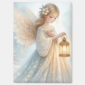 Celestial Winter Angel Lantern of Comfort Magneet (Voorkant)