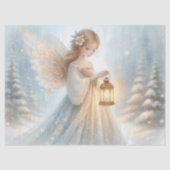 Celestial Winter Angel Lantern of Comfort Tissuepapier (Voorkant)