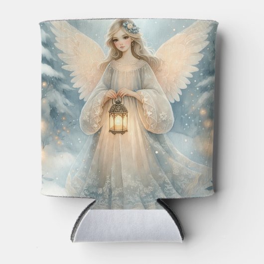 Celestial Winter Angel Lantern of Grace Blikjeskoeler (Voorkant)