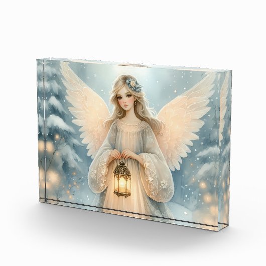Celestial Winter Angel Lantern of Grace Fotoblokken (Rechts)