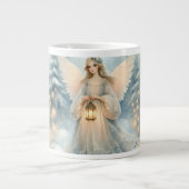Celestial Winter Angel Lantern of Grace Grote Koffiekop (Voorkant)
