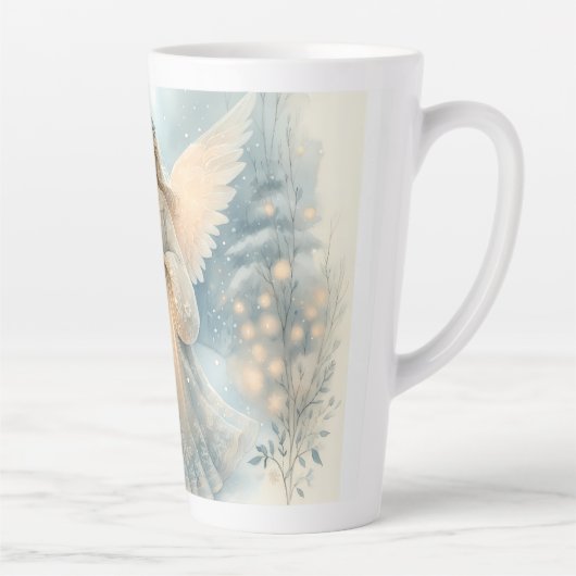 Celestial Winter Angel Lantern of Grace Latte Mok (Rechts)