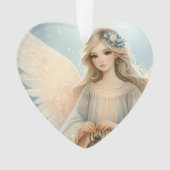 Celestial Winter Angel Lantern of Grace Ornament (voorkant)