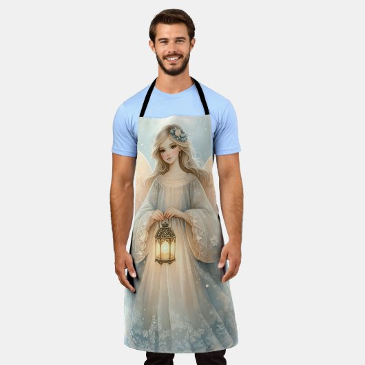 Celestial Winter Angel Lantern of Grace Schort (Gedragen)