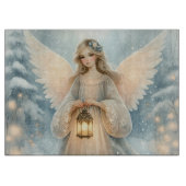 Celestial Winter Angel Lantern of Grace Snijplank (Voorkant)