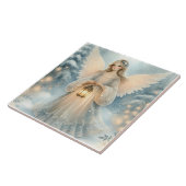 Celestial Winter Angel Lantern of Grace Tegeltje (Zijkant)