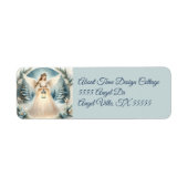 Celestial Winter Angel Lantern of Hope Etiket (Voorkant)