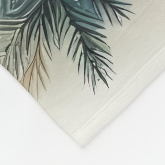 Celestial Winter Angel Lantern of Hope Fleece Deken (Hoek)