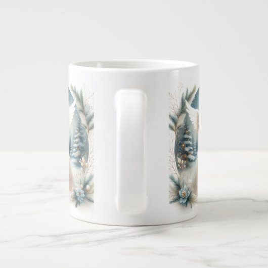 Celestial Winter Angel Lantern of Hope Grote Koffiekop (Achterkant)