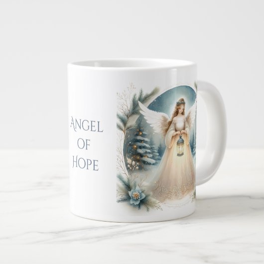 Celestial Winter Angel Lantern of Hope Grote Koffiekop (Voorkant rechts)