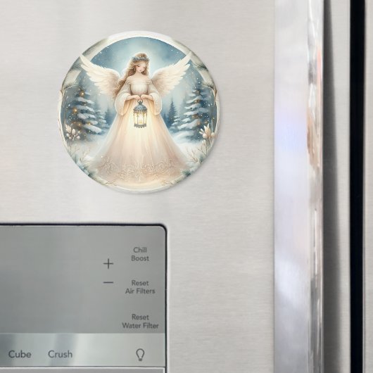 Celestial Winter Angel Lantern of Hope Magneet (Insitu (Koelkast))