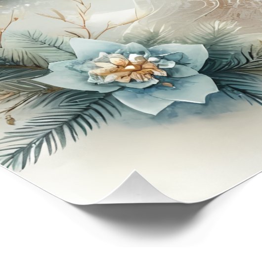 Celestial Winter Angel Lantern of Hope Perfect Poster (Hoek)