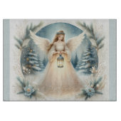 Celestial Winter Angel Lantern of Hope Snijplank (Voorkant)