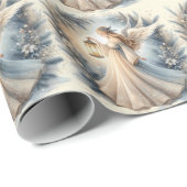 Celestial Winter Angel Lantern of Peace Cadeaupapier (Rol Hoek)