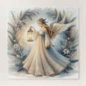 Celestial Winter Angel Lantern of Peace Legpuzzel (Verticaal)
