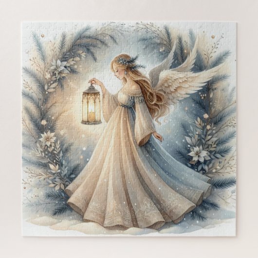 Celestial Winter Angel Lantern of Peace Legpuzzel (Verticaal)