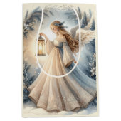 Celestial Winter Angel Lantern of Peace Medium Cadeauzakje (Voorkant)
