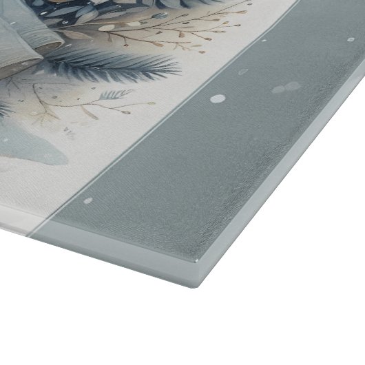 Celestial Winter Angel Lantern of Peace Snijplank (Hoek)