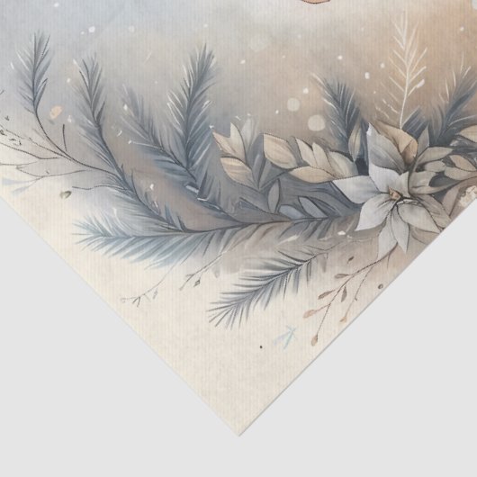 Celestial Winter Angel Lantern of Peace Tissuepapier (Detail)