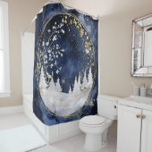 Celestial Winter Elegance Douchegordijn (In situ)