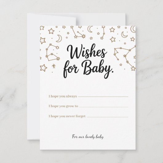 Celestial Wishes for Baby - Aangepaste wensen Feestdagenkaart (Voorkant)