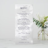 Celestial Wit Bewolkt Sky Diner Menu (Staand voorkant)