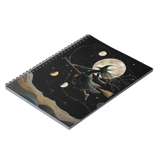 Celestial Witch Moon Fasen Notitieboek (Linkerzijde)