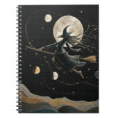 Celestial Witch Moon Fasen Notitieboek (Voorkant)