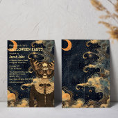 Celestial Witchy Collage Adult Halloween Party Kaart