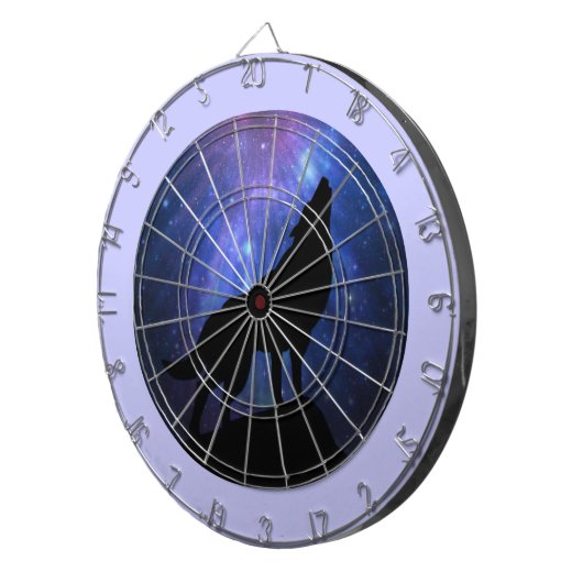 Celestial Wolf Dartbord (Voorkant Rechts)