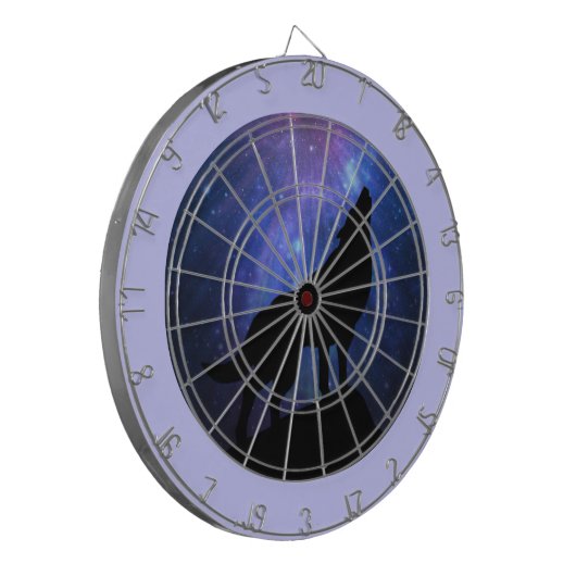 Celestial Wolf Dartbord (Voorkant Links)