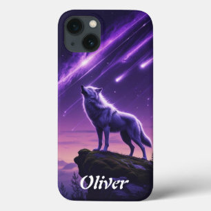 Celestial Wolf – Mystic Howl iPhone 13 Hoesje