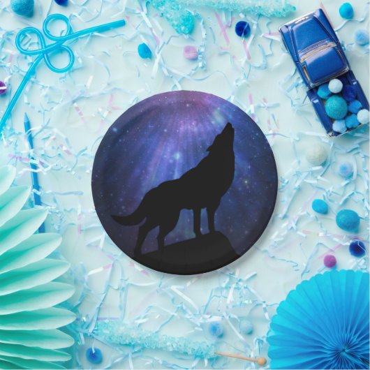 Celestial Wolf Papieren Bordje (Feest)