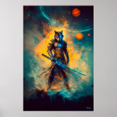 Celestial Wolf Ronin - Bewaker van het Kosmische B Poster (Voorkant)