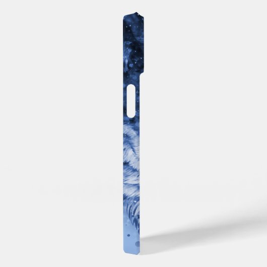 Celestial Wolf Schattige Blauw Meisje Gepersonalis Case-Mate iPhone Case (Achterkant / Rechts)
