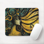 Celestial Woman Art Nouveau #3 Muismat (Met muis)