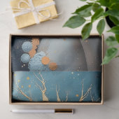 Celestial Woman Portrait Gold Crown Surreal  Tissuepapier (Geschenk)